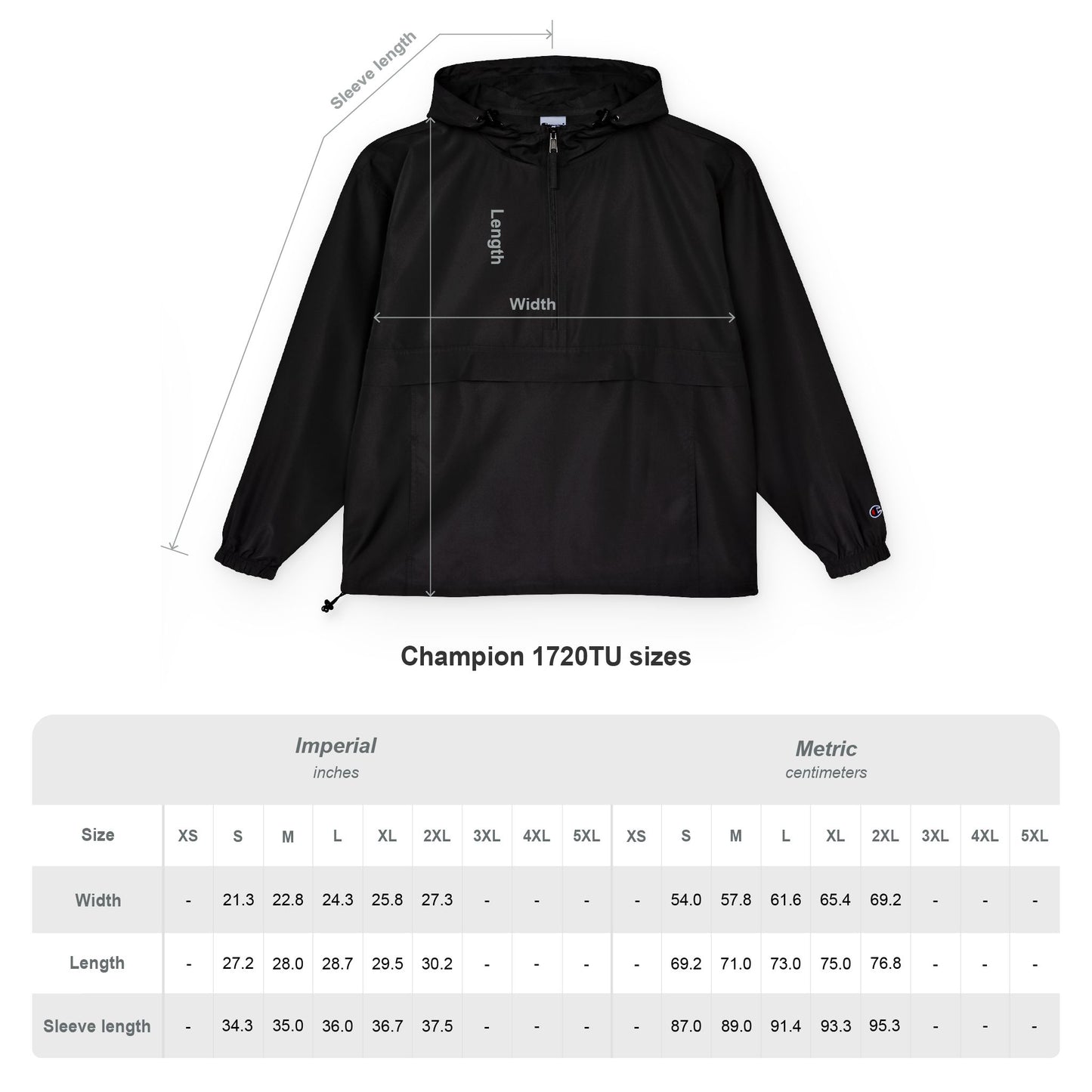 Hermleigh Texas H Champion Anorak Hooded Windbreaker