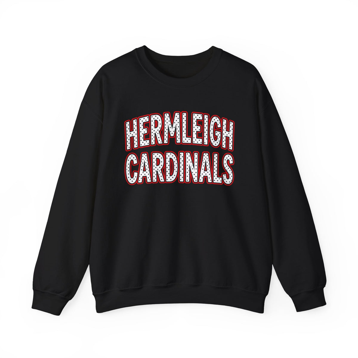 Hermleigh Cardinals Dot Sweatshirt