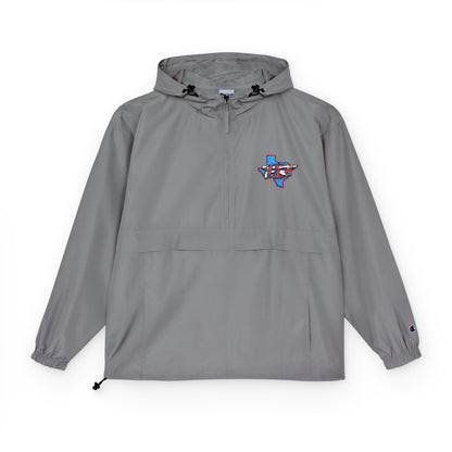 Packable Anorak Jacket — Light Blue with Floral Shark Patch