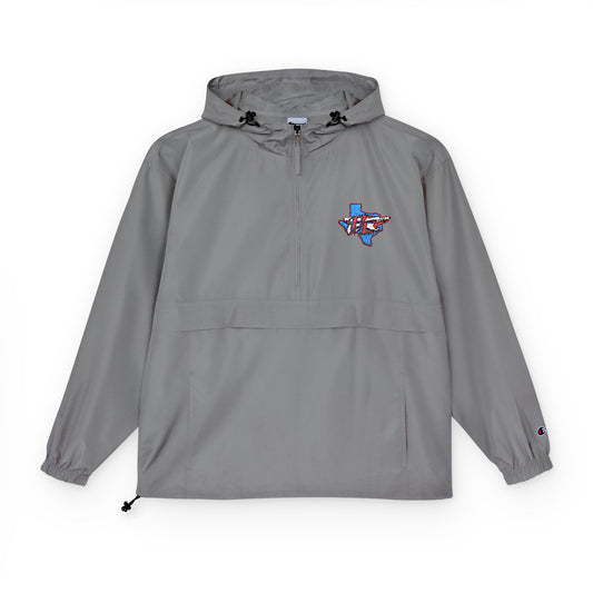 Packable Anorak Jacket — Light Blue with Floral Shark Patch
