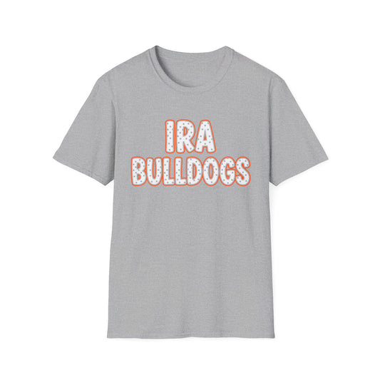 Ira Bulldogs Dot Gildan Tee