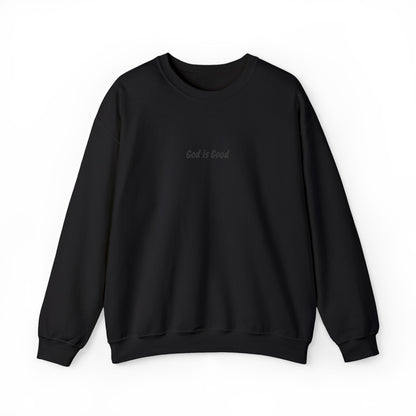 God Is Good Embroidered  Sweatshirt