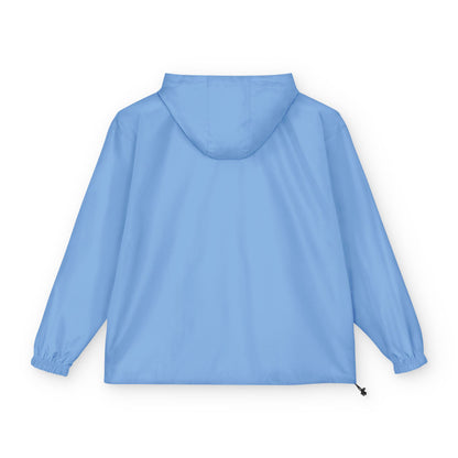 Packable Anorak Jacket — Light Blue with Floral Shark Patch