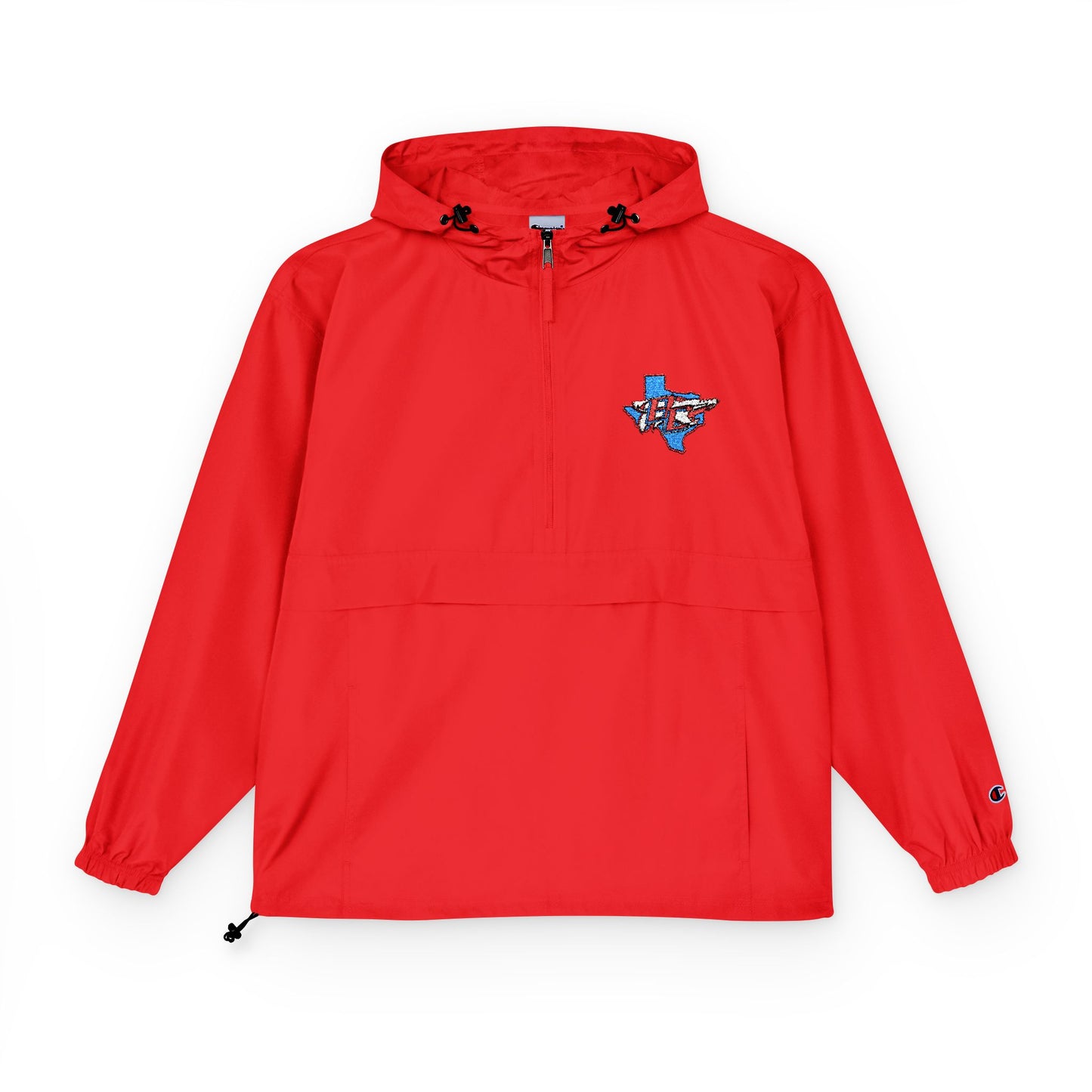 Packable Anorak Jacket — Light Blue with Floral Shark Patch