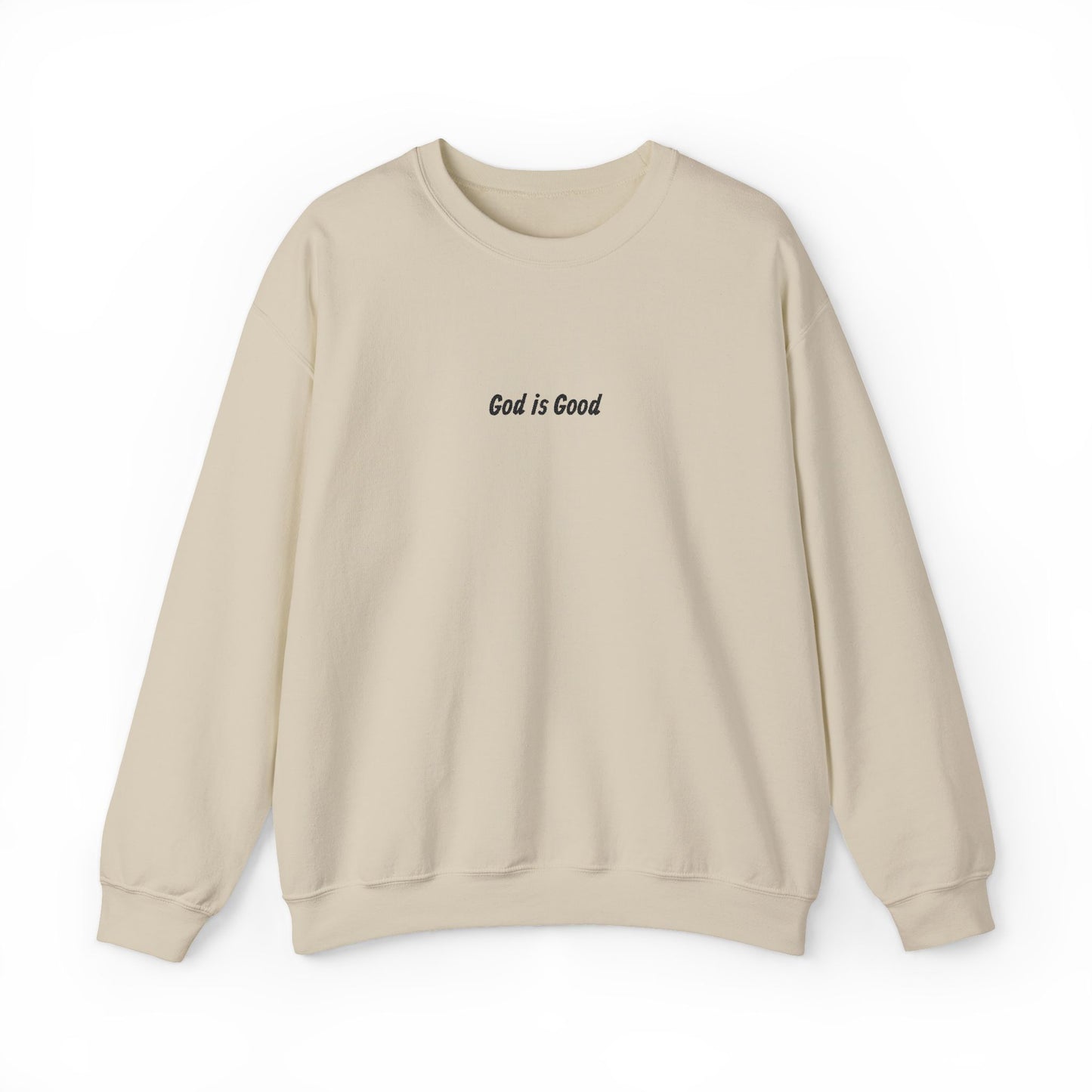 God Is Good Embroidered  Sweatshirt