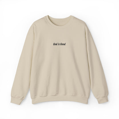 God Is Good Embroidered  Sweatshirt