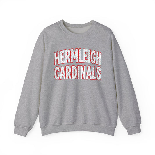 Hermleigh Cardinals Dot Sweatshirt