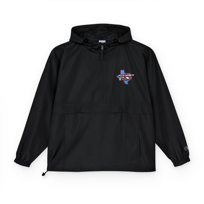 Packable Anorak Jacket — Light Blue with Floral Shark Patch