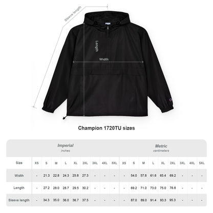 Hermleigh Texas H  Champion Anorak Hooded Windbreaker