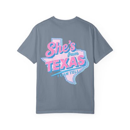 She's From Texas- Comfort Color Tee